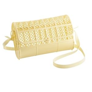 NIB Sun Jellies Crossbody Purse Retro Basket Summer Bag, Vegan!